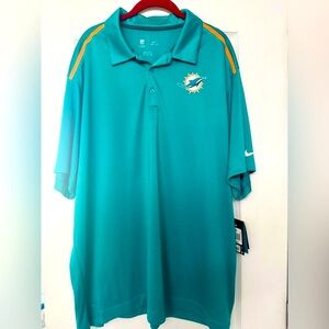 NFL Miami Dolphins Men's Aqua Polo Shirt